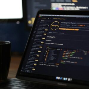 black samsung flat screen computer monitor